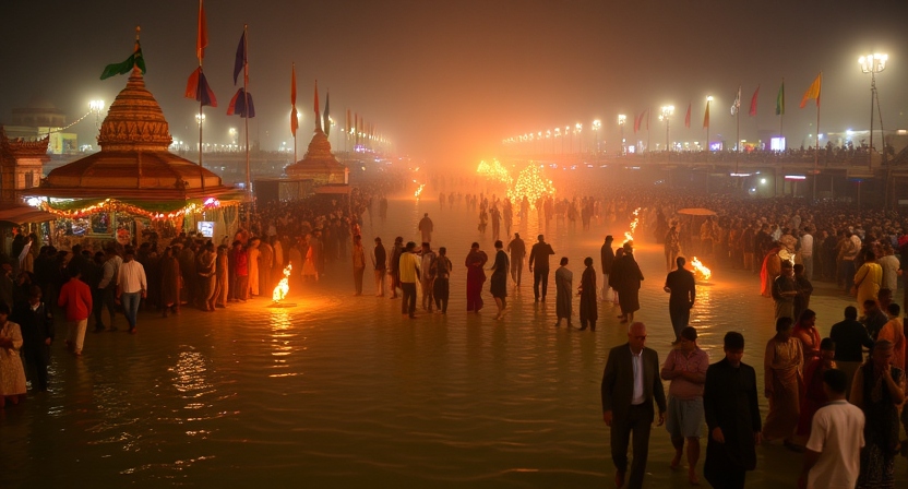 মহাকুম্ভ মেলা ২০২৫ শুরু হওয়ার আগে সঙ্গমে স্নান করছেন ২৫ লাখ ভক্ত।